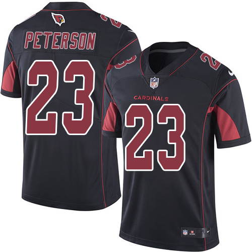 Nike Cardinals #23 Adrian Peterson Black Men's Stitched NFL Limited Rush Jersey